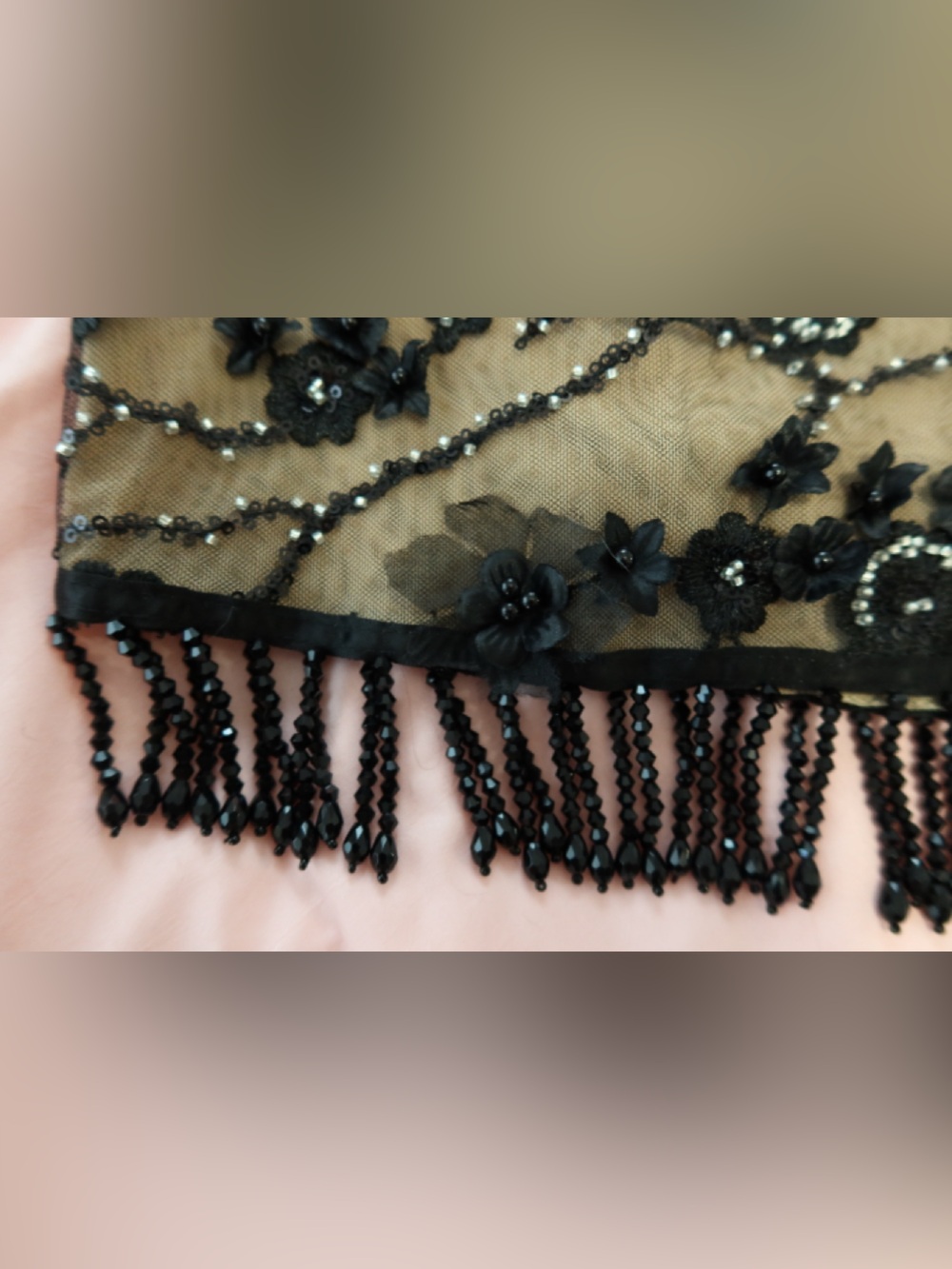 Jaded London Beige Mesh Skirt - Picture 3 of 5